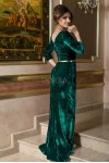 Rochie Ruby - catifea verde smarald